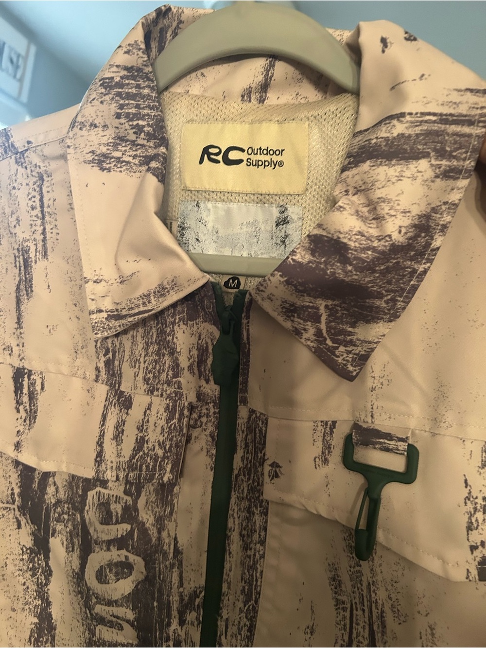 RC Outdoor Supply Beige & gray/green Printed Jacket